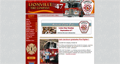 Desktop Screenshot of lionvillefire.org