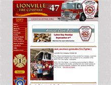 Tablet Screenshot of lionvillefire.org